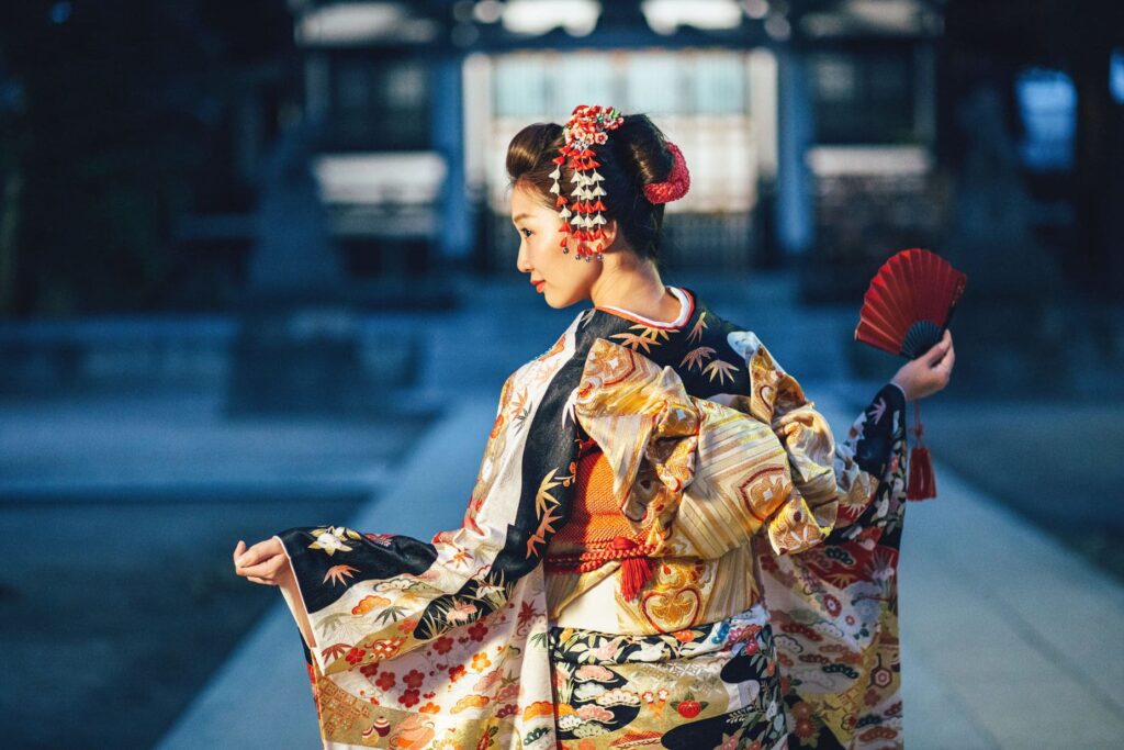 kimono japońskie