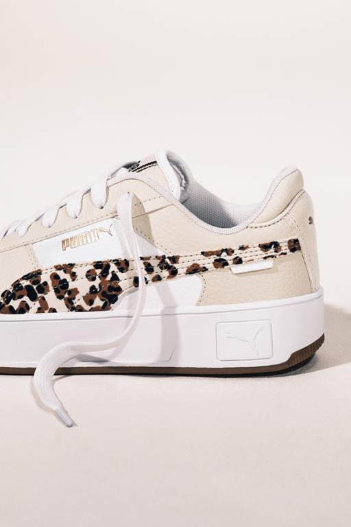 sneakersy w panterkę na platformie