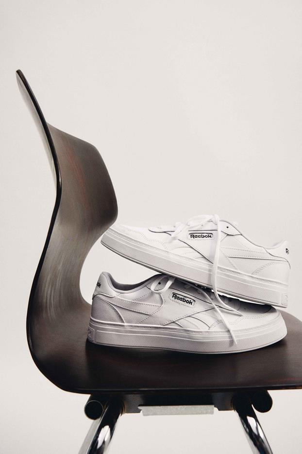 retro białe sneakersy reebok