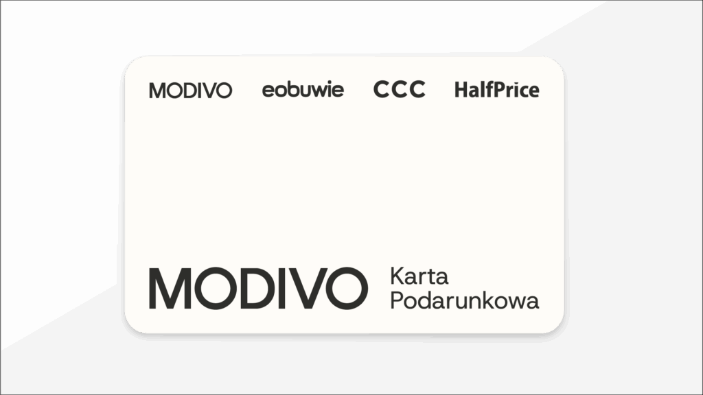 karta podarunkowa modivo