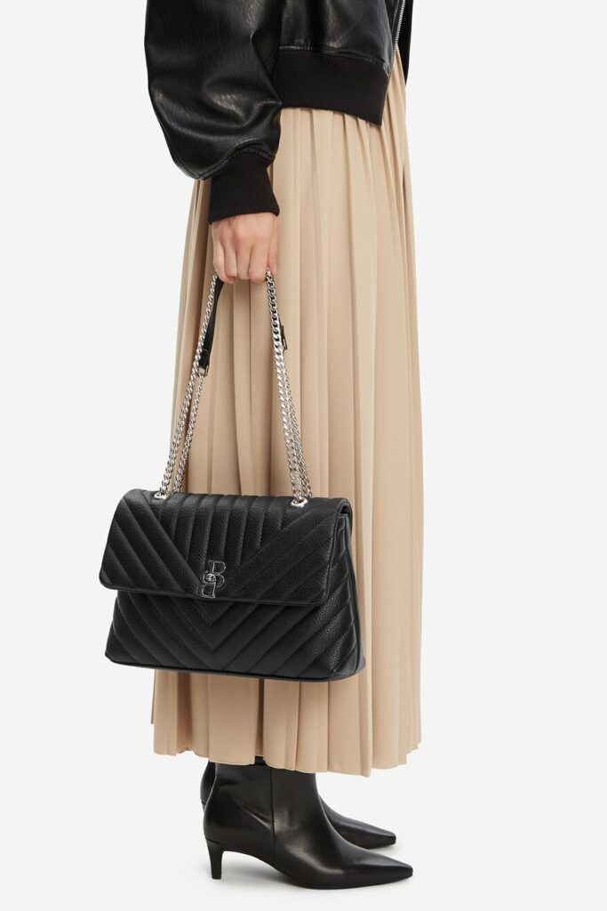 torebka na zimę, stylowa na łańcuszku badura