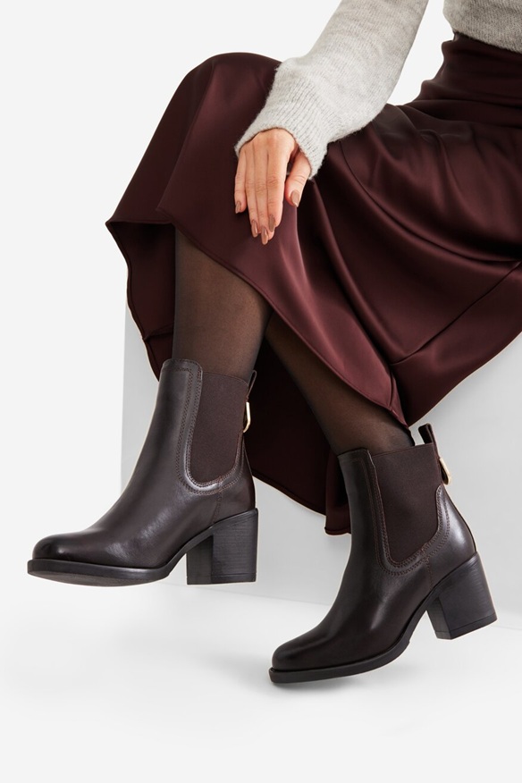 botki lasocki brązowe