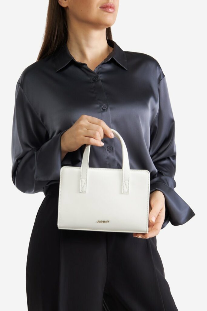 torebka z rączką, jenny, torebka biała