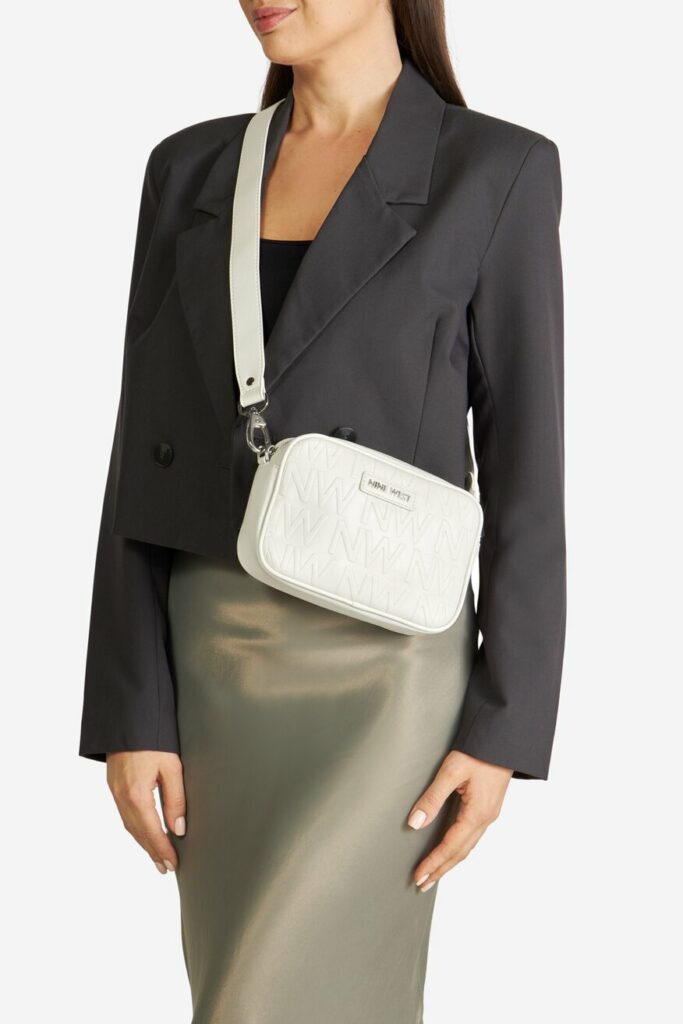 biala torebka nine west, torebki w kolorze cloud dancer