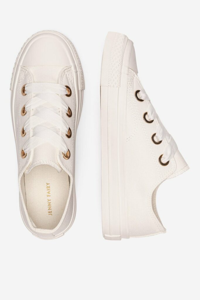 Płócienne tenisówki damskie