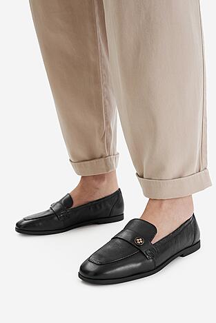 loafersy damskie czarne